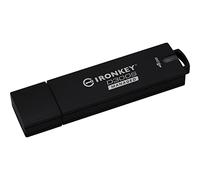 Kingston Technology IronKey D300 USB Flash Drive 4GB USB Type-A 3.0 (3.1 Gen 1) Black - USB Flash Drives (4GB, USB Type-A, 3.0 (3.1 Gen 1), 80MB/s, Cap, Black)