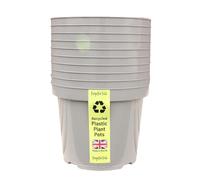 Kingston Tools Mocha Cream 4L Plant Pots -Pack of 10 -Premium British Indoor & Outdoor Planters - Flower Pots Made in the UK from Recycled Plastics