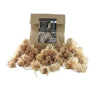 Kingston Tools Natural Wood Wool Firelighters - Flame Fire Starters for Fireplace, Campfires, Stoves, BBQ's, Pizza Ovens and Smokers - 50 Pieces