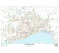 Kingston upon Hull - 47" x 33.25" Paper Wall Map
