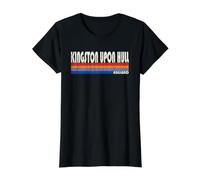 Kingston Upon Hull England Retro 70s 80s Style Value Graphic T-Shirt, Women, Black, M