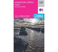 Landranger 107 Kingston upon Hull, Beverley & Driffield Map With Digital Version, Pink One Size