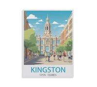 Kingston upon Thames，1000 Piece Wooden Puzzle for An Unforgettable Family Activity - Suitable for All Ages（75x50cm）-GT62