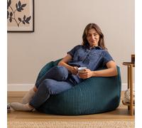 Kingston XL Jumbo Cord Classic Dome Bean Bag ICON Teal Extra Large