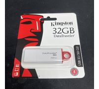 Kingstone Data Traveler G4 DTIG4 USB 3.1 Flash Drive 32 GB - White/Red Brandnew