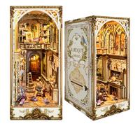 KingStora DIY Book Nook Kit -Baroque Dreams-Vintage Manor Design Bookend Model, 3D Puzzle for Adults