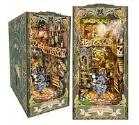 KingStora DIY Book Nook Kit, Magic LED Bookend, Touch Control, Ambient LED Lighting, Creative Versatile Home Decor (Green Fair (dust Cover))