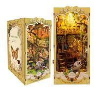 KingStora Fabre's Insect World Assembly Bookend, Insect Story DIY BookNook with Touch Light (Insect Story)