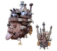 KingStora Moving Castle 3D Paper Model Kit - Premium Craft Kit with Tools, English Instructions, and Magazine-Thick Model Book (Medium-Advanced Difficulty) (Land Version)