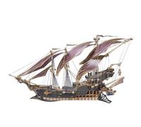 KingStora Vintage Steampunk DIY Mechanical Model Kit - Corsair Airship - A Must-Have for Mechanical Enthusiasts Future (Mysterious Purple)