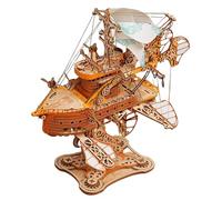 KingStora Vintage Steampunk DIY Mechanical Model Kit - Fantasy Airship - A Must-Have for Mechanical Enthusiasts Around The World in 80 Days