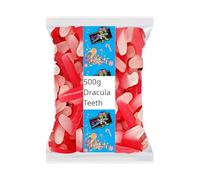 Kingsway Dracula Teeth - 500g Bulk Bag - Ghoulishly Great Halloween Sweets & Party Favors - Perfect for Boo Baskets
