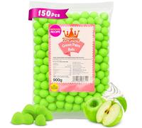 Kingsway Green Marshmallow Paint Balls Bag - Classic Old Fashioned Sweets, Chewy Bulk Sweets, 900g, 150 Pcs - Delicious Apple and Vanilla Flavour, Perfect for Travel, Parties & Sweet Lovers