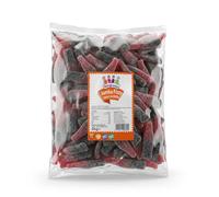 Kingsway Jumbo Fizzy Cherry Cola Bottles 3kg Bulk Sharing Bag | Sour Sugar Dusted Gummy Sweets | Large Pick and Mix for Parties and Sweet Tables