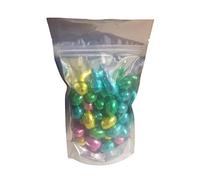 Kingsway Mini Milk Chocolate Foiled Easter Eggs Silver Gift Pouch 250g