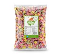 Kingsway Vegan Mini Sour Dummies, 3kg Bulk Bag, Fizzy Fruit Flavour Gummies | Tangy Plant Based Sweets for Party Bags & Sharing