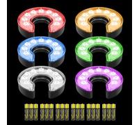 KINGTOP Battery LED Golf Hole Lights, C-Shape, 6 Pack