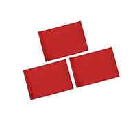 KINGTOP Golf Flag 20x14 Inch - Plain Red, 420D Nylon, Tube Inserted - Standard Putting Green Flags for Driving Range, Backyard Practice, Golf Courses, Country Club, 3-Pack