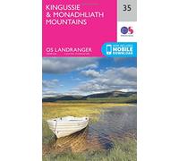 Landranger 35 Kingussie & Monadhliath Map One Size
