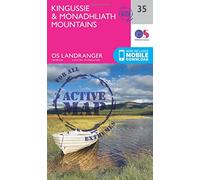 Kingussie & Monadhliath Mountains Map | Weatherproof | Badenoch & Strathdearn | Ordnance Survey | OS Landranger Active Map 35 | Scotland | Walks | Cycling | Days Out | Maps | Adventure: 035