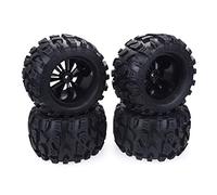 KingVal 4PCS Replacement Durable RC Tyre Wheel ø125x70mm Hex Joint 12mm Compatible with 1/10 Monster Truck HPI HSP Savage XS TM Flux ZD Racing LRP RC Car