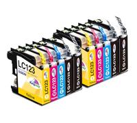 KINGWAY LC123 Ink Cartridges 10-Pack, Replacement for Brother LC123 Ink Cartridges, Compatible with MFC-J4510DW MFC-J470DW MFC-J6920DW MFC-J6520DW MFC-J6720DW MFC-J4410DW MFC-J4710DW MFC-J4110DW