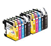 KINGWAY LC223 Ink Cartridges Replacement for Brother LC223 LC221, 10-Pack | LC-223 LC-221 Ink Compatible with Brother DCP-J4120DW MFC-J5625DW MFC-J5320DW MFC-J4625DW MFC-J4620DW MFC-J480DW MFC-J4420DW