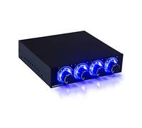 Kingwin Four Channel Turn Knob Multi-Fan Cooling Controller FPX-001