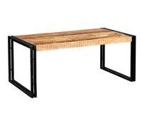 Kingwood Industrial Reclaimed Wood And Metal Large Coffee Table