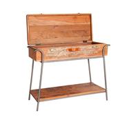 Kingwood Reclaimed Wood Industrial Console Table Rustic Finish