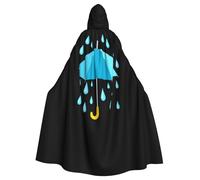 Kingww A Safe Haven From The Rain Halloween Hooded Cloak For Men And Women: Lightweight Polyester Cloak With Hood - Perfect For Cosplay, Halloween & Costume Parties
