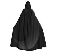 Kingww The Broken Crescent Moon Halloween Hooded Cloak For Men And Women: Lightweight Polyester Cloak With Hood - Perfect For Cosplay, Halloween & Costume Parties