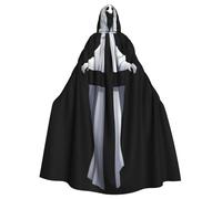Kingww The Ghost Behind The Cross Halloween Hooded Cloak For Men And Women: Lightweight Polyester Cloak With Hood - Perfect For Cosplay, Halloween & Costume Parties