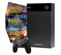 Kinhank 12TB Retro Gaming HDD Hard drive 5in1 96000+ Classic Games, 3D Game Ready, 3A 6000+, USB 3.0, 12TB Portable External Game Hard Drive Disk for Win 7/8/10/11