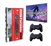 Kinhank 2T HDD Portable External Game Hard Drive Built-in 120,000+ Games, Batocera 33 System Compatible with 70+ Classic Emulators, Support for Windows/Laptop/PC/Mac, 2 Wireless Controllers