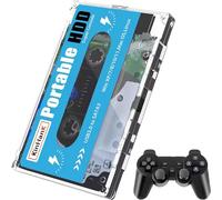 Kinhank - External Portable Hard Drive 500 GB HDD Integrated with +111,000 Games, Batocera System 33 with over 80 Classic Emulators and AAA, Supports Windows and MacOS - SVP Game (500 GB + BT