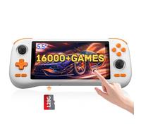 kinhank K56 Retro Handheld Game Console, Support 16000+ Games, Equipped with 128G TF Card, Android 14.0 System, Portable Retro Video Game Console, 5.5 Inch IPS Touch Screen, 2.4G/5G, BT 5.0 (128GB)