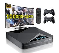 Kinhank Retro Game Console, Super Console X2 Pro Built-in 100000+ Games, Video Game Console Android 9.0/Emuelec 4.6, 4K UHD Output,2.4G/5G, BT 5.0