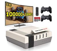 Kinhank Super Console CUBE X3 Retro Video Game Console with 100000+Games,Game Consoles with EmuElec 4.5/Android 9.0/CoreE,8K Output,2.4+5G,BT 4.0,Emulator Console Compatible with PSP/PS1/DC,Best Gifts