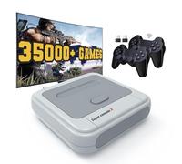 Kinhank Super Console X, Retro Game Console Built-in 35,000+ Games, Video Game Console Systems for 1080P/720P Output, 2 Wireless Controllers