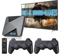 Kinhank Super Console X2 pro with 100000+Games Retro Game Console,Video Game Console with EmuELEC 4.6/Android 9.0 in 1, 2.4G+5G and BT 5.0,Compatible with 65+ Emulators,2 Controllers