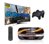 Kinhank Super Console X3 Plus Retro Video Game Consoles Built-in 65000+ Games, Android TV 9.0/CoreELEC/Emuelec 4.6 Game System, S905X3 Chip, 8K UHD Output,2.4G/5G, BT 4.0, USB 3.0