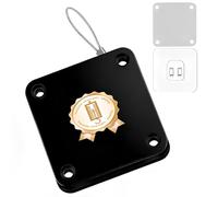 KINHARD Black Door Closer, No Drilling, Automatic Door Closer, with 1.2 m Pull Rope, 1000 g Tensile Force Door Closer, Automatically Closes Most Doors