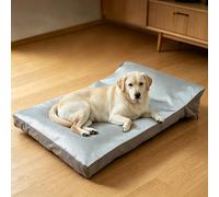 KinHaven Scratch Resistant Aluminium Foil Dog Bed Mat, Waterproof Cooling Thermal Pet Mattress, Non Slip Washable Flat Cushion for Small Medium Large Dogs Indoor Crate Outdoor (105x70x16)