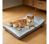 KinHaven Scratch Resistant Aluminium Foil Dog Bed Mat, Waterproof Cooling Thermal Pet Mattress, Non Slip Washable Flat Cushion for Small Medium Large Dogs Indoor Crate Outdoor (90x60x16)