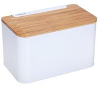 Kinhoff KH-1072 Bread Bin Wooden and Stainless Steel, White