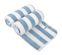 KinHwa Microfiber Hand Towels for Bathroom Soft and Absorbent Face Towels Grey Bathroom Hand Towels for Spa Hair Bath 30inchx16inch 4 Pack (Blue, 15 * 30IN*2)