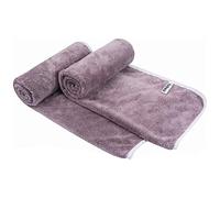 KinHwa Microfibre Hand Towels for Bathroom Super Soft Absorbent Bathroom Towels 40x76 Cm Luxury Thick Quick Dry Bath Towel 2 Pack Purple