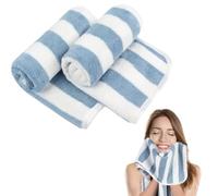 KinHwa Microfibre Soft Hand Towels for Bathroom Abosorbent Small Guest Towels Thick Face Towels 30cm x 50cm Fast Drying Washcloth for Bath, Spa, Gym 2pack blue