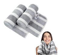 KinHwa Microfibre Soft Hand Towels for Bathroom Abosorbent Small Guest Towels Thick Face Towels 30cm x 50cm Fast Drying Washcloth for Bath, Spa, Gym 2pack Grey
